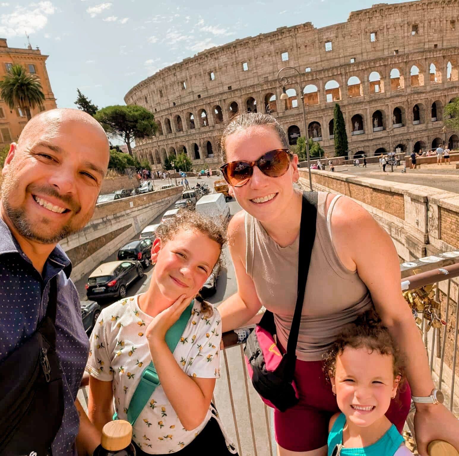 La famille derrière Expats Québ à Rome